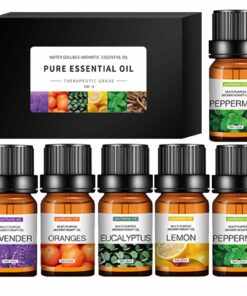**Ätherische Öle für Diffuser - 100% Rein Naturrein Set 6 x 10 ml Duftöl für Aromatherapie** | **Sandelholz-Öl und Lave