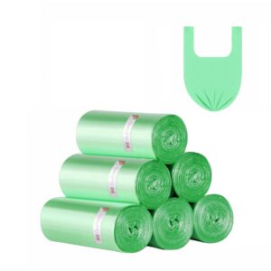 23GUANYI Reißfeste Müllbeutel mit Henkel 100 Stück 20 Liter, 4 Rollen mit je 25 Beuteln, perfekt für Küche und Küche Leb