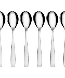 GRÄWE Espressolöffel, Kaffeelöffel Set - 6 Stück, Edelstahl, hochglanzpoliert, spülmaschinengeeignet, Serie Königstein