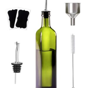 Ölflasche 500ML + Ölflaschen Set + Grell Grün für Küche und BBQ (500ML)
