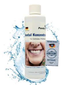 Dental Konzentrat Ultraschallreiniger - Ultraschallreinigung von Belägen und Verfärbungen - für Gebisse & Zahnersatz (25