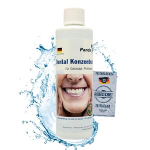 Dental Konzentrat Ultraschallreiniger - Ultraschallreinigung von Belägen und Verfärbungen - für Gebisse & Zahnersatz (25