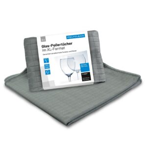 POLYCLEAR 2X Glas-Poliertuch - Fenstertuch für professionelle Fenstergesellschaften und Hobbyisten - Mikrofasertücher id