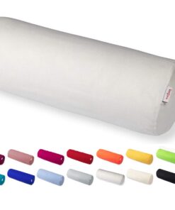 Beties Basic Nackenrollenbezug füredm Volonté (Weißen) - 100% Baumwolle, ca. 15x40 cm, viele fröhliche Uni-Farben