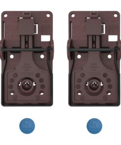 Gorilla Traps Rattenfalle 2er Set, Langzeit-Monitoring NARA® Ratten Schlagfalle, wirksam für drinnen & draußen ohne Gift