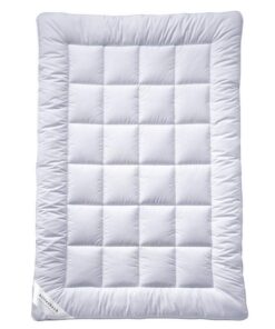Billerbeck S20 DUO Winterdecke - 155 x 220 cm - AIRFILL® Hohlfaser-Füllung & Baumwollbezug mit Aloe-Vera-Veredelung, Wei