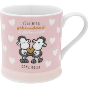 Sheepworld Knuddel Kaffeetasse Porzellan 40cl Geschenk Paare Valentinstag