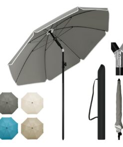WOLTU Sonnenschirm Balkon UV-beständig Wasserdicht | WOLTU Balkonsonnenschirm Höhenverstellbar 45° Knickbar | WOLTU Bal