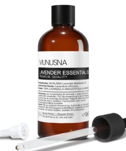MUNUSNA Ätherisches Öl Lavendel 100ML Reines Lavendelöl für Bessere Erholung