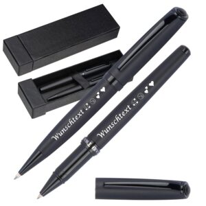 Mark Twain Schreibset mit Gravur | Drehkugelschreiber & Rollerball | hochwertiges Metall |טהמר Mark Twain Schreibset mit