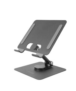 Mars Gaming MA-RST 2in1 Tablet und Convertible Stand, 360° und 180° Drehbar, Anti-Rutsch, Schwarz - Leichter Stahl Faltb