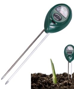 Bodentester 3‑in‑1 Feuchtigkeitsmessgerät für Pflanzen – batteriefrei, ideal für Garten, Rasen & Landwirtschaft (Grün)