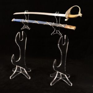 DEKORATIVE WANLIAN Schwertständer Serie, Samurai-Messerhalter, horizontale Anzeige, Plexiglas, Tischplatte, Schwert-Prä