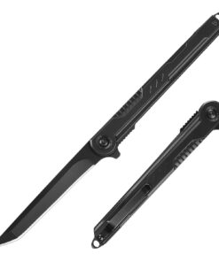 BEEK Tanto Klappmesser Slim - Taschenmesser mit Clip für Männer - Outdoor Messer für Camping -lusinox- |5" Kurbelclip-E