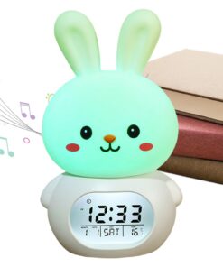 Bunny Light mit Timer für Baby-Ostern, verstellbare Helligkeit, Alarmuhr | Tippen Sie auf Steuerung, Zeitmanagement-Tool