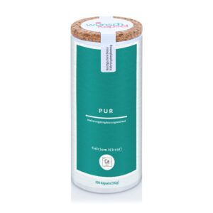 Calciumcitrat Pur + 200 mg Calcium + Vegane Kapseln + Erwachsene + Alltag + 25% NRV + 250 Kapseln + Gesundheitsherstelle