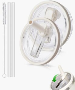 DealKits 2 Stück Auslaufsicher für Stanley Cup Deckel, Wiederverwendbar und Kompatibel mit Stanley Quencher H|0 40oz Cup