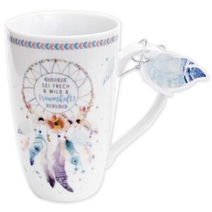 GRUSS & CO Traumfänger Tasse Porzellan groß 50 cl Geschenk Geburtstagsgeschenk