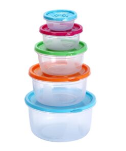 VIKY Frischhaltedosen mit Deckel, BPA-Frei Kunststoff Snack-Boxen für Küche und Meal Prep