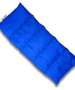 Franzis Nähstube 50x20cm Dinkelkissen Blau für Nackenwarmung in 100% Baumwolle