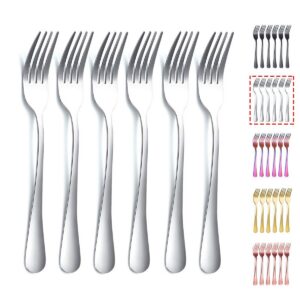 Kyraton Edelstahl Gabeln 6er Set, 20,8cm, Spülmaschinenfest, Besteck für Haushalte und Restaurants, Dauerhaftes und sanf