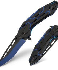 Klappmesser, Taschenmesser mit Gürtelclip und scharfem Einhandmesser, Outdoor-Messer für Männer | Klappmesser, Taschenm