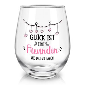Joymaking Weinglas - Geschenk für Beste Freundin, Geburtstagsgeschenk für Frauen, 17oz Glas - Gläser für jedes Fest, ele