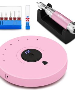 Enniewi Nagelfräser für Gelnägel + professionelle LED-Anzeige + Pause-Funktion für Maniküre und Pediküre - 35000 U/min,