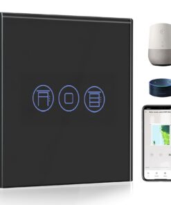 BSEED WiFi Smart Rolladenschalter - Fernbedienung und Timer-Funktion für Smart Life/Tuya, Alexa Echo und Google Home, T