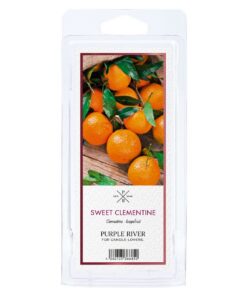 Purple River Duftwachs für Duftlampe - 4er Set Sweet Clementine - Raumduft für Aromatherapie - 6h Duftdauer je Wax Melt