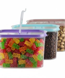 Vorratsdosen für Schüttdosen Müsli Cornflakes - 3er Set - Frischhältig - Stapelbar - Spülmaschineneige (3x 1,4L)