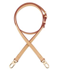 ZOUIQSS Verstellbarer Ledergurtsetz, Ersatz-Schultergurt für kleine Taschen, Vachetta Riemenbreite 1,5cm - Ideal für Spe