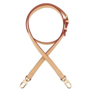 ZOUIQSS Verstellbarer Ledergurtsetz, Ersatz-Schultergurt für kleine Taschen, Vachetta Riemenbreite 1,5cm - Ideal für Spe