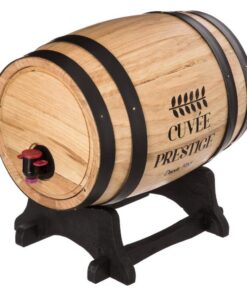 Weinfass 5,5 Liter - Ideal für Weinliebhaber beim Zubereiten von Hauswein | Weinfass - 5,5 Liter Fassungsvermögen - Per