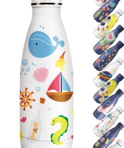 HoneyHolly Edelstahl Thermosflasche 350ml - BPA-frei, Auslaufsicher Vakuum Isolierte für Sport, Reisen & Camping