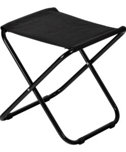 Harbour Housewares Klassische Klapphocker Schwarz - Leicht faltbar Praktisch für Zuhause