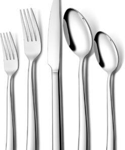 Terlulu Edelstahl Besteck Set 6 Personen, Hochwertiges Besteck, Spülmaschinenfest & Hochglanzpoliert | Terlulu Besteck