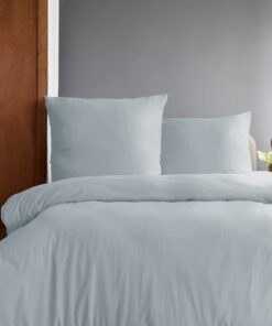 Komfortec Premium Superweiches Bettwäsche 155x220 cm für Erwachsene, gebürstet 100% Mikrofaser, Grau OEKO-TEX STANDARD 1