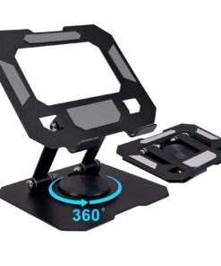 Tablet Halterung Tisch Faltbar iPad Ständer 360° Drehbar für Tablets und iPad Pro Air, Verstellbare Monitor Alternativen