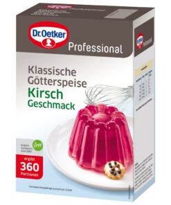 Dr. Oetker Professional Götterspeise mit Kirsch-Geschmack für Konditorier bei Backen und(strict) Tafelbacken-Treffen