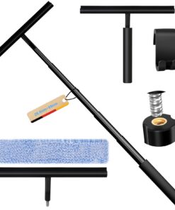 Duschab zieher Langer Stiel Festigen Upgrade Schwarz 25-99cm Teleskop Fensterab zieher mit Halte rung Silikon Auszie hba