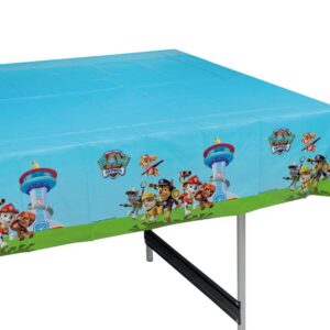 Paw Patrol Tischdecke Kids, Größe - 120 x 180 cm, Hochglanzfarben, Ideal für Kinderzimmer, Festlichkeiten und Geburtstag