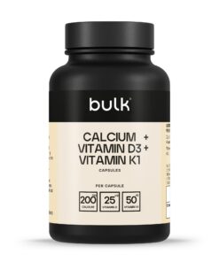 Bulk Calcium, Vitamin D3 und Vitamin K1-Kapseln, 1000 mg,Packung mit 90, Gesundheitsverehrung, Haus, Starkes Knochengefä