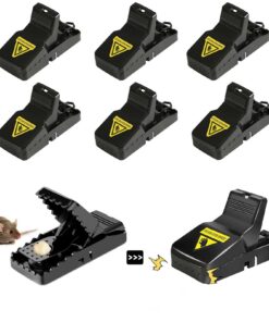 Onvavient Schlagfallen Rattenfallen, 6 Stück Wiederverwendbar für Haus Küche Garten - Profi Mouse Trap 10.5 * 6.5 * 5cm