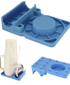 Stanley Cup Flaschen-Trockengestell 30/40oz - Lebensmittelechtes Silikon, blau - Flaschenständer für Wassertrockenung -