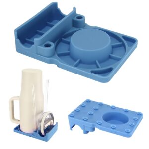 Stanley Cup Flaschen-Trockengestell 30/40oz - Lebensmittelechtes Silikon, blau - Flaschenständer für Wassertrockenung -