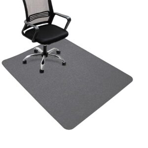 Bürostuhl Unterlage Hellgrau - Bodenschutzmatte 90x140cm, Kratzfest, für Hartböden, Gaming Teppich Stuhlunterlage Lamina