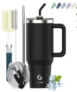 BIGRD Thermobecher zu Go mit Thermounterhaltung, Doppeltwandiger Stahlbehälter, Leak-Proofes Getränkkochtopf fürWarm und
