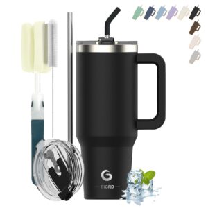 BIGRD Thermobecher zu Go mit Thermounterhaltung, Doppeltwandiger Stahlbehälter, Leak-Proofes Getränkkochtopf fürWarm und