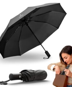 STYNGARD Regenschirm sturmfest - Taschenschirm mit Auf-zu-Automatik und Feuchtigkeitsschutz - ideal für Erwachsene - pra